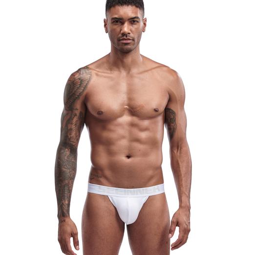 希内男士内裤纯色运动丁字裤修身性感低腰双丁内裤 商品图3