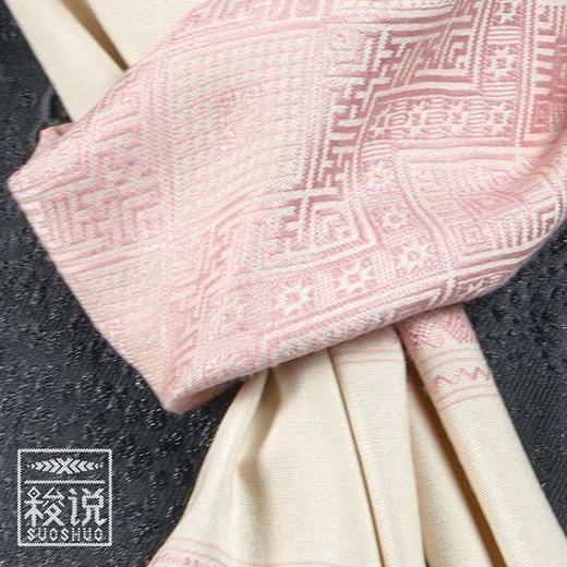 上新【梭说】初豆蔻纯手工限量设计围巾披肩侗族传统织锦工艺 商品图1