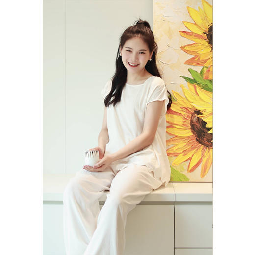 【抖音专属】阔腿裤（23709338+339凝脂） 商品图4