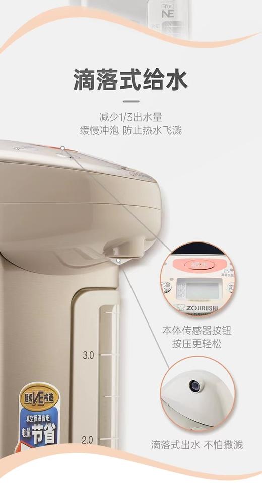 【6F】象印日本进口VE真空保温电热水瓶DSH50C 商品图7