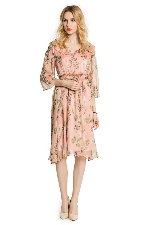 ZVY 印花雪纺连衣裙 3614 商品图4