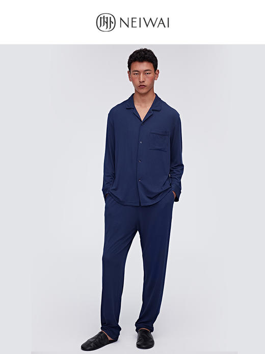 【3F】NEIWAI内外男士零碳天丝莫代尔睡衣套装垂顺包容舒适居家睡眠情侣 商品图0