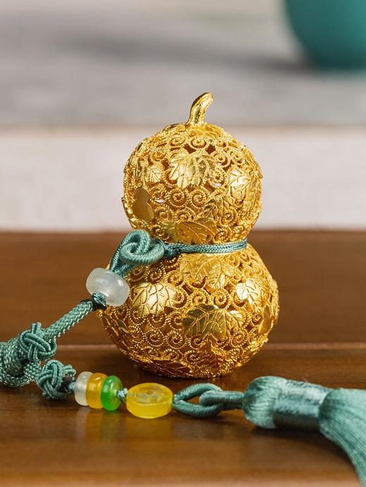 朱炳仁丨福禄欢喜挂件（大）摆件 黄铜 商品图3