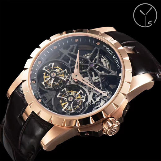【ROGER DUBUIS】YS永时 罗杰杜比 系列 镂空双飞行陀飞轮，搭载两颗飞行真陀飞轮稳定运行，价值高的手表陀飞轮 全面抄写原装数据开模表壳和字面，内外兼修复刻手表一比一手表n厂c厂zf厂vs厂 商品图11