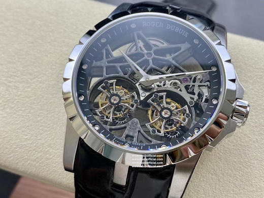 【ROGER DUBUIS】YS永时 罗杰杜比 系列 镂空双飞行陀飞轮，搭载两颗飞行真陀飞轮稳定运行，价值高的手表陀飞轮 全面抄写原装数据开模表壳和字面，内外兼修复刻手表一比一手表n厂c厂zf厂vs厂 商品图1