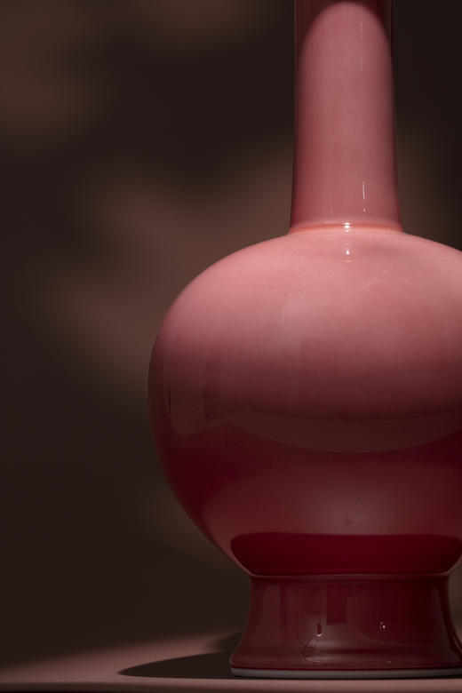 豇豆红釉 鹤颈瓶 谷雨山房 商品图2