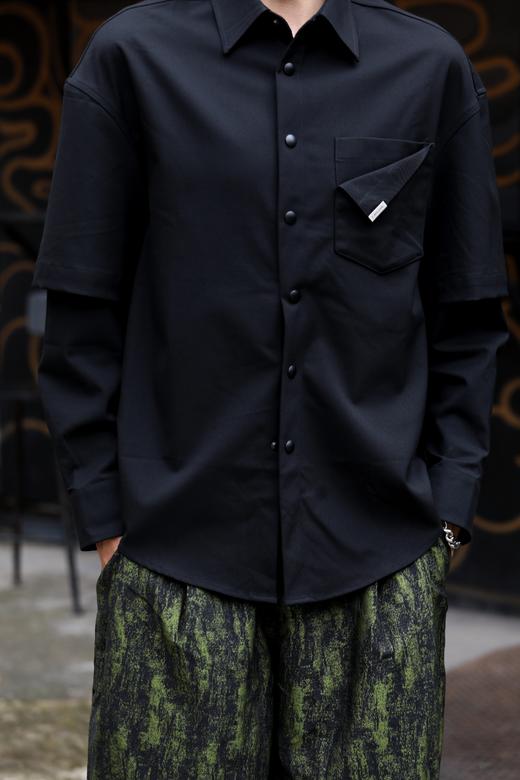 S330425194假两件潮流衬衫外套 商品图1