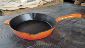 铸味 | 26-30cm圆煎盘 铸铁锅 烤盘珐琅不易粘锅 家用炒锅煎锅