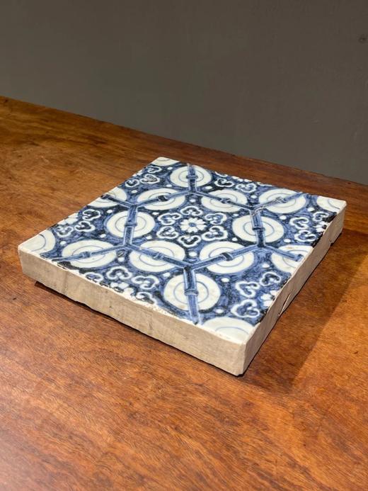 青花绘六方框如意纹瓷板地砖，顺丰包邮 商品图2
