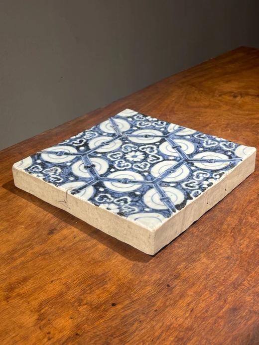 青花绘六方框如意纹瓷板地砖，顺丰包邮 商品图5