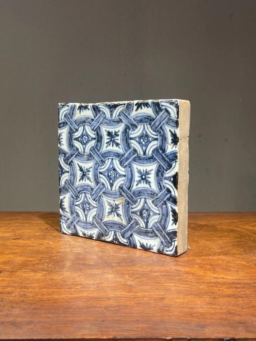 青花绘连环绳结纹瓷板地砖，顺丰包邮 商品图5