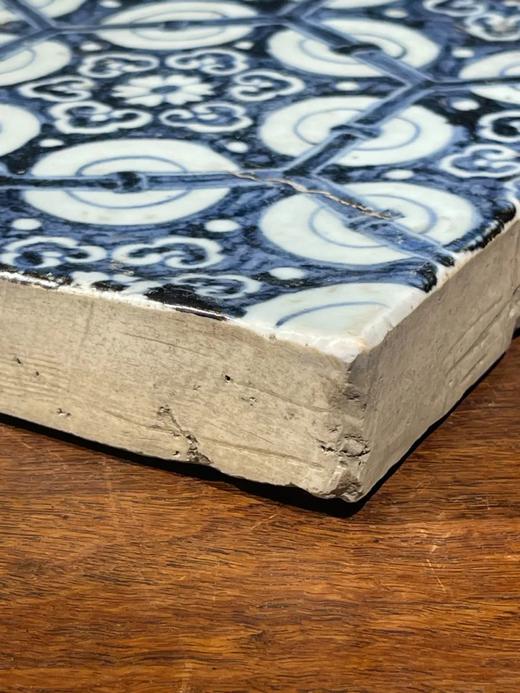 青花绘六方框如意纹瓷板地砖，顺丰包邮 商品图6