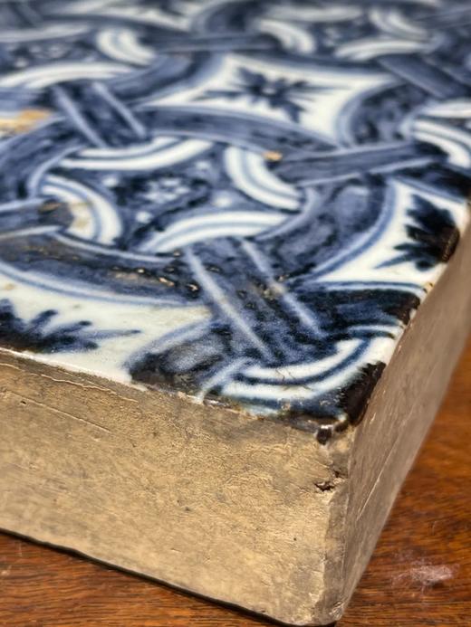 青花绘连环绳结纹瓷板地砖，顺丰包邮 商品图8