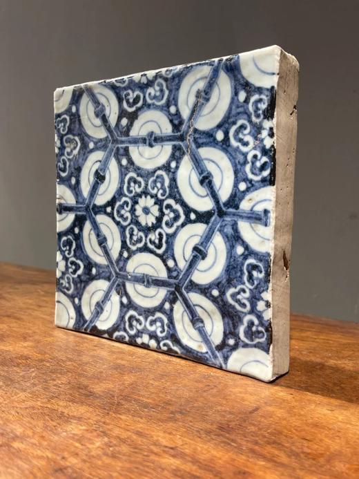 青花绘六方框如意纹瓷板地砖，顺丰包邮 商品图11