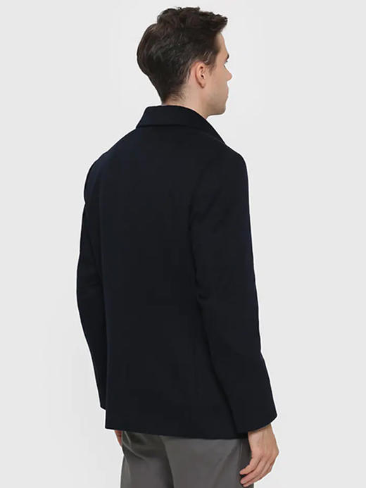 callisto藏青丝羊毛羊绒混纺大衣 FRFEC123C 商品图1