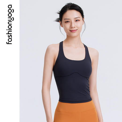 凡圣瑜伽裸感弹力紧身吊带文胸防震健身运动背心 FC11230 商品图9