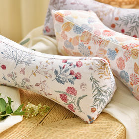 雅蕊系列沙漏三角颈椎枕荞麦壳枕头学生儿童睡眠护颈枕