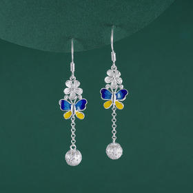 子佩集S990银【福叠富贵】耳环【MXEH008】花丝2308