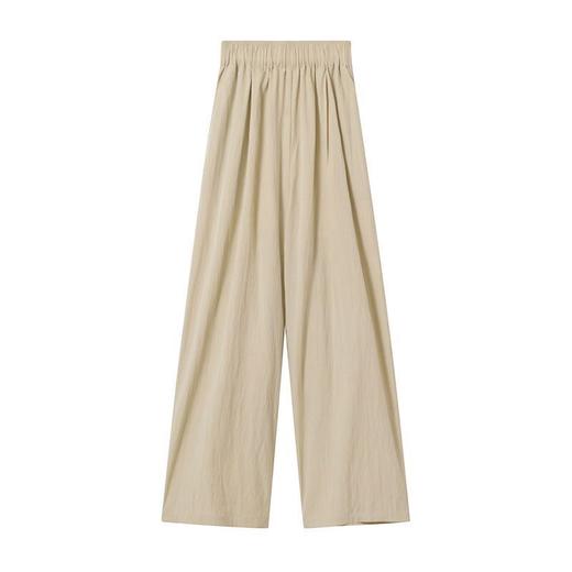 基础款丨山本裤慵懒风皱褶肌理感阔腿裤 商品图4