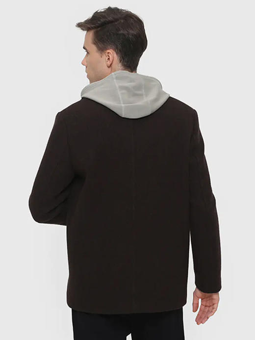 callisto咖色羊毛混纺大衣 FRFEC040C 商品图1