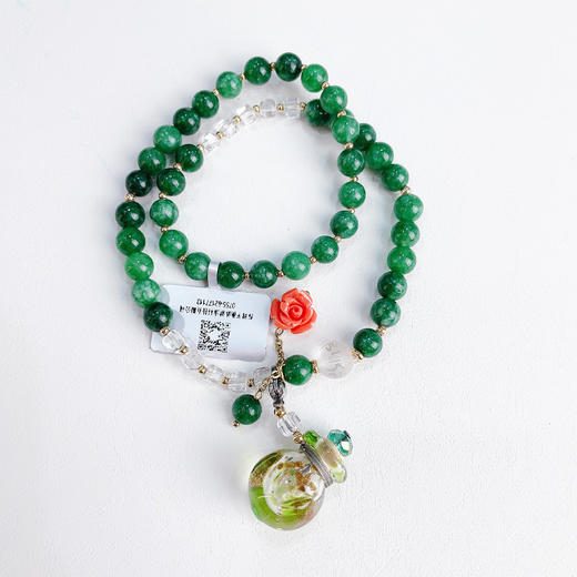 六字真言系列两圈扩香手链 多款可选 天然水晶原石 商品图4