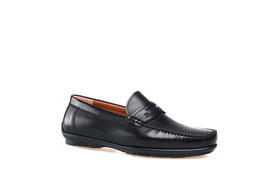 豪麟名鞋都彭男鞋牛皮革商务鞋E32220720黑色