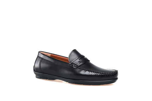 豪麟名鞋都彭男鞋牛皮革商务鞋E32220720黑色 商品图0