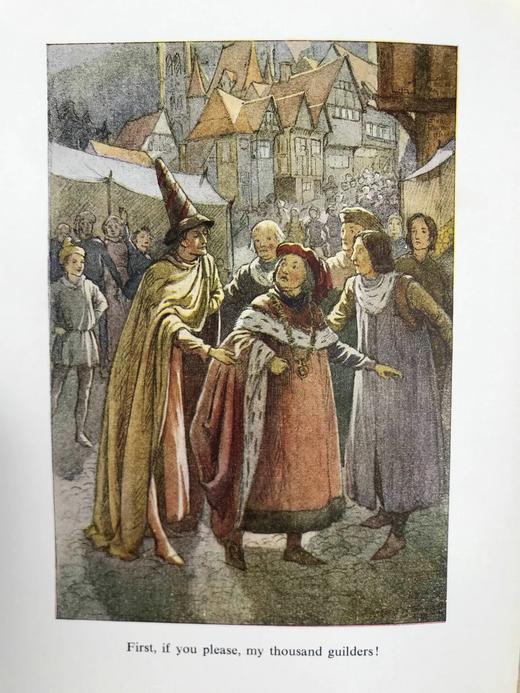 1962年 罗伯特·布朗宁《哈梅林的吹笛人》 玛格丽特·塔兰特8幅彩色与多幅黑白插图 精装32开 商品图9