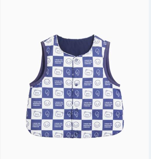 【2023新款】兔兔小布棋盘格小熊羽绒马甲 商品图3