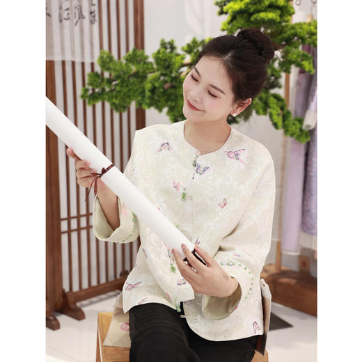 【抖音专属】云锦小衫（23810450金锦） 商品图0