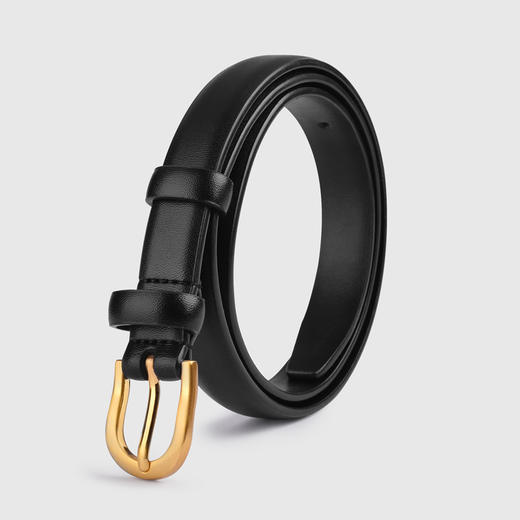 【优选二层牛皮细款皮带】时尚百搭 女士装饰外搭 连衣裙西装裤半身裙腰带 商品图1