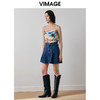 VIMAGE纬漫纪秋季新款设计感高腰百褶裙裤V2005615 商品缩略图1