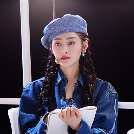 【张天爱同款牛仔贝雷帽】秋冬英伦复古时尚 百搭画家帽 显脸小蓓蕾帽 商品图1