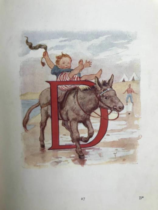 约20世纪早期 动物字母诗 玛格丽特·塔兰特28幅彩色插图 布脊精装32开 商品图8