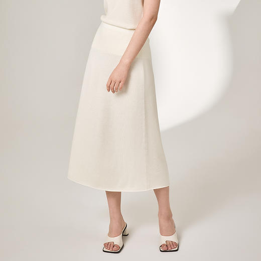 Johnstons of Elgin女士精纺美利奴羊毛针织半身裙 商品图3