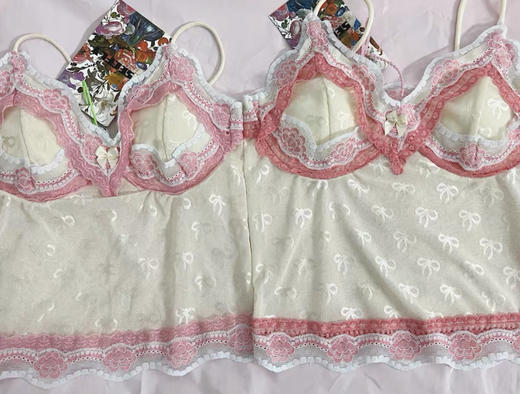 MATE-漂浮蕾丝抹胸吊带 商品图0