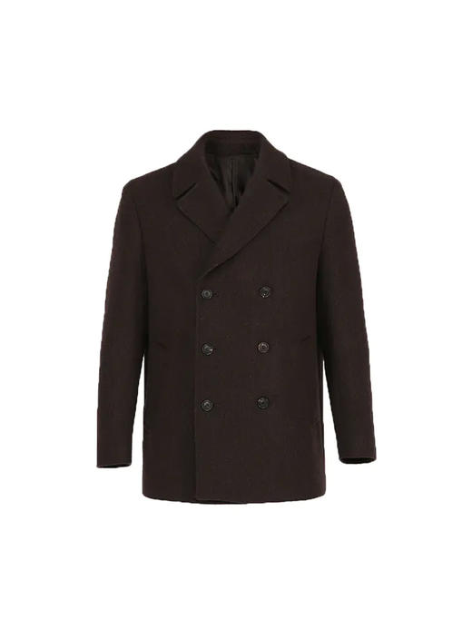 callisto咖色羊毛混纺大衣 FRFEC040C 商品图2