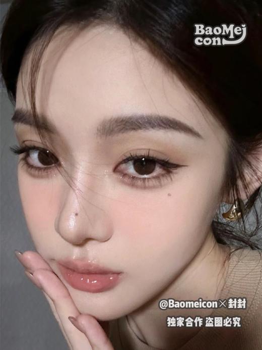 BAOMEICON·半年抛  奶油巧克力 14.0  <封封同款> 冰透裸调妆 | 干净清纯的温柔氛围！甜甜的奶油巧棕 上班通勤早八人的伪素颜秘密！韩产0-800度<一副两片> 商品图4