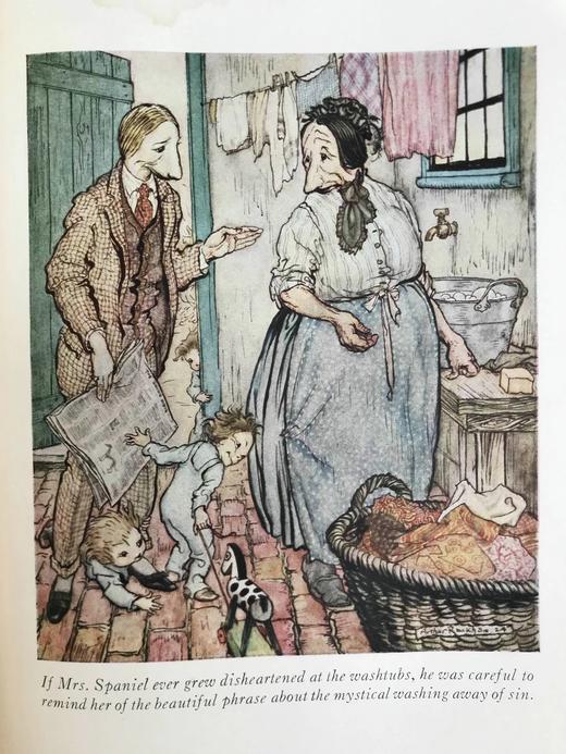 约20世纪早期 克里斯托弗·莫利《蓝调从何而起》 鬼才拉克姆4幅彩色16幅黑白插图 漆布精装16开 商品图4