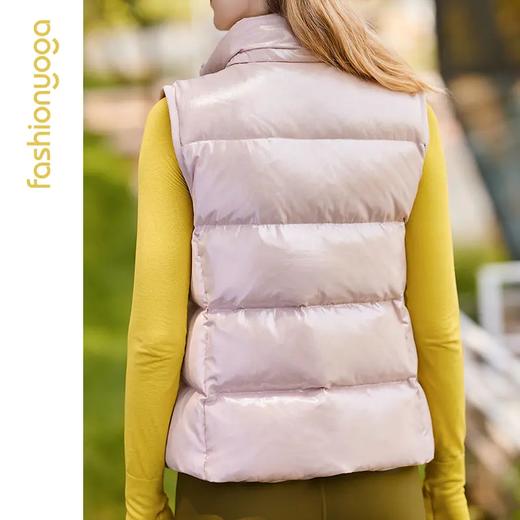 凡圣瑜伽珠粉时尚羽绒马甲F11856（无胸垫） 商品图3