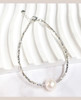佐奈美S925银碎银素链可调节手链珍珠款 商品缩略图1