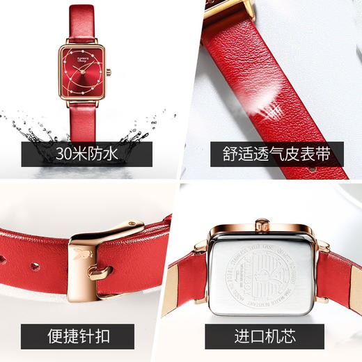 「花花公子三件套！礼盒装」花花公子PLAYBOY手表 石英表抖音网红小众女士手表女表时尚饰品 商品图3