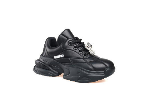 豪麟名鞋奥莱迪嘉女鞋时尚老爹鞋羊皮革DJJGA32WX017黑色  原价1960元 商品图0