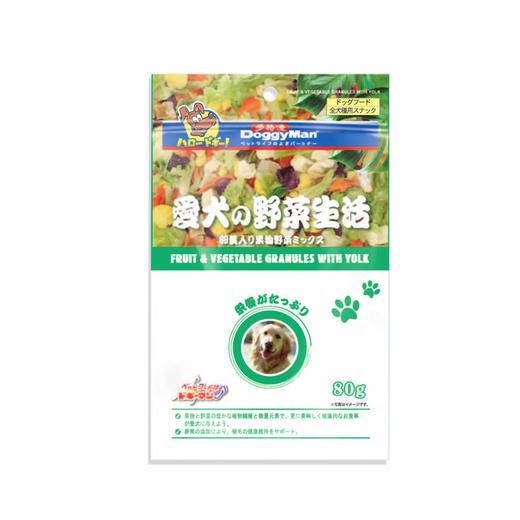 多格漫爱犬蛋黄果蔬粒80g 商品图0
