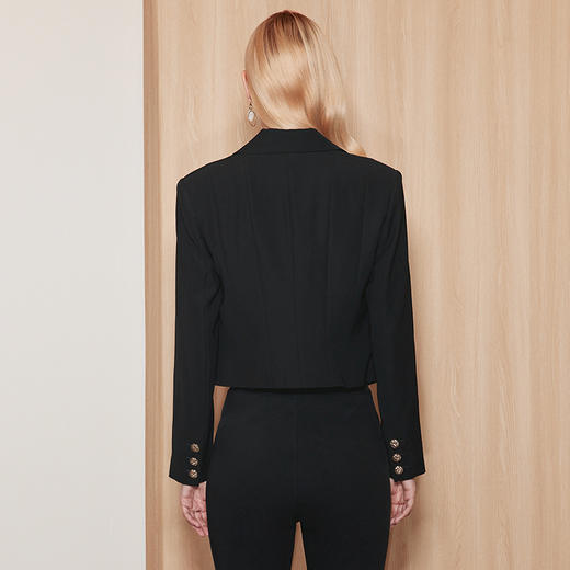 EITIE爱特爱秋季新款翻领洋气显瘦短款外套7103809 商品图4