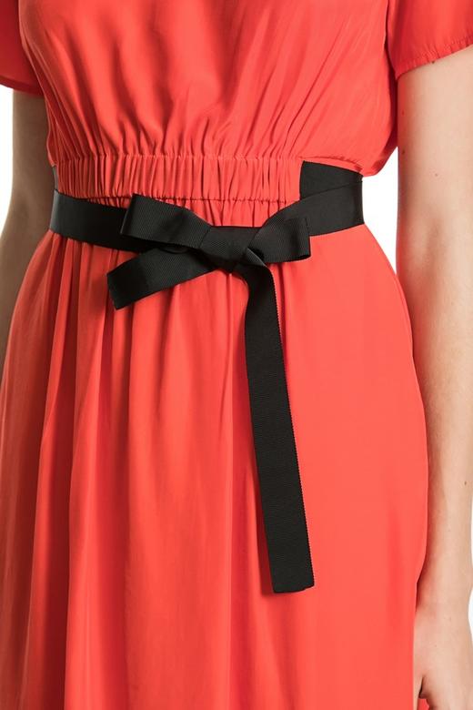 SUMMER & SAGE 简约红色束腰连衣裙 3299 商品图4
