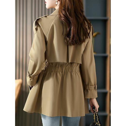 【现货7天】西装领设计感英伦风衣女中长款2023秋季新款韩版显瘦气质外套 商品图2