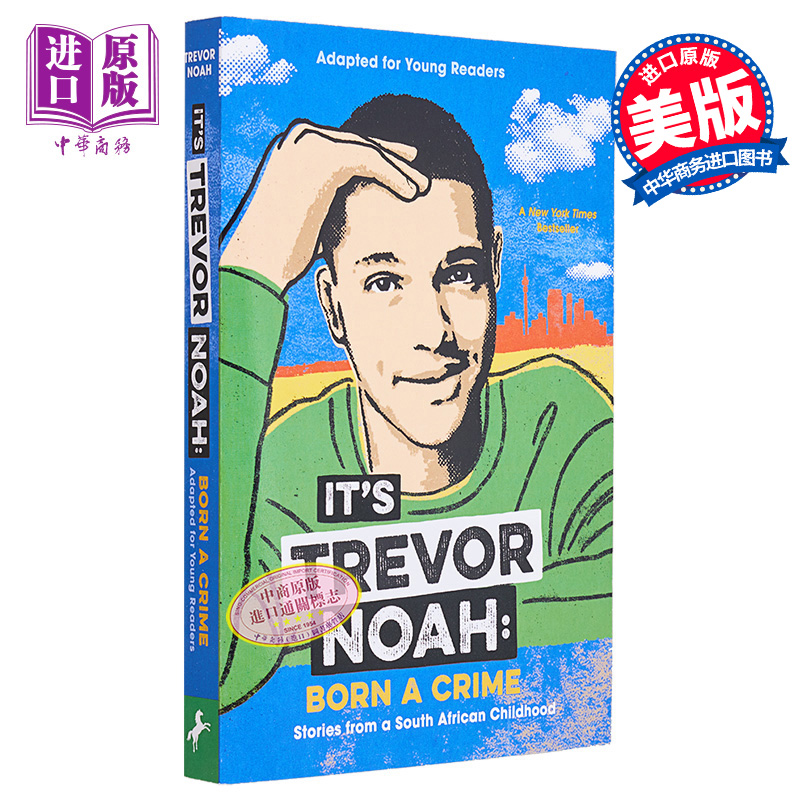 预售 【中商原版】天生有罪 英文版 崔娃自传 It’s Trevor Noah Born a Crime 英文原版 特雷弗 诺亚 天生罪犯 青少年版 传记励