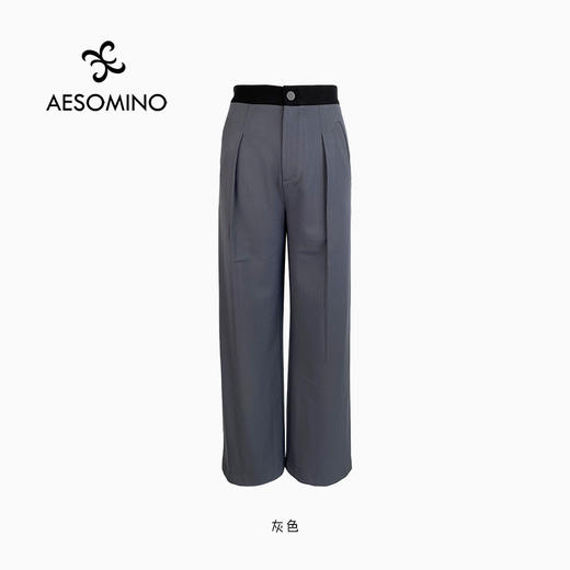 直筒阔腿裤Aesomino/衣莎美诺Y550C6201 商品图8