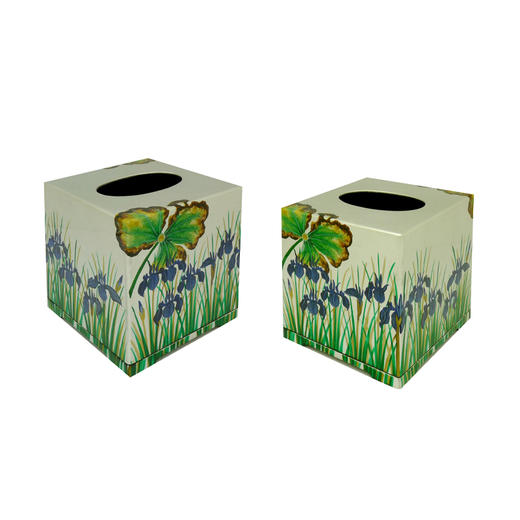 【梵谷漆器】漆器彩绘纸巾盒（长方形/方形） 商品图3